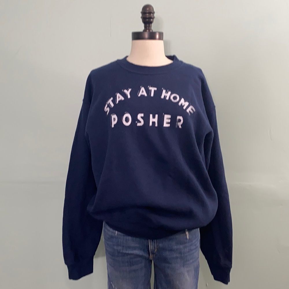 Stay At Home Posher Pull Over Sweatshirt